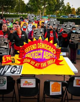 Fast-food workers vow to battle effort to overturn new California law