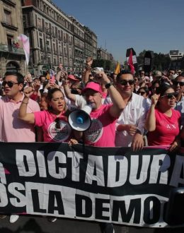 Tens of thousands protest Mexico’s electoral law changes