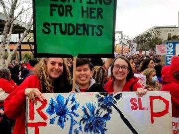 What demands are in dispute in the three-day LAUSD strike?