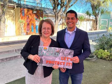 “We are experiencing a homelessness crisis in California,” María Elena Durazo