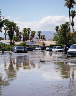 California mountain and desert towns dig out of the mud from 1st tropical storm in 84 years