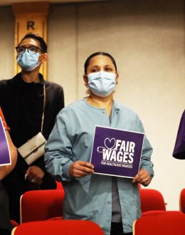 A triumph for health workers; Newsom signs historic law to slowy raise minimum wage to $25 per hour