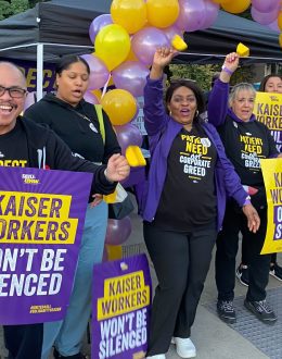Patient frustration due to strike at Kaiser Permanente; Operations were rescheduled, chemotherapy treatments were canceled
