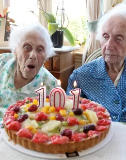 The vast majority of Americans ages 100 and older are women, White