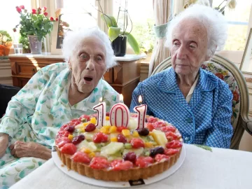 The vast majority of Americans ages 100 and older are women, White