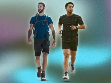 Walking or running? Both are good but you can choose to speed up the pace