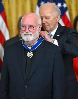 Boyle’s work “reminds us of the power of redemption, rehabilitation,” Biden said