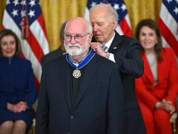 Boyle’s work “reminds us of the power of redemption, rehabilitation,” Biden said