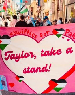 #SwiftiesForPalestine pressure singer to take sides