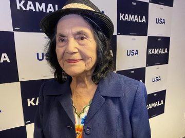 Labor activist Dolores Huerta endorses Harris: ‘She fights relentlessly’