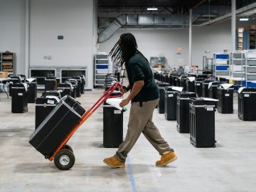 What do U.S. election workers do?