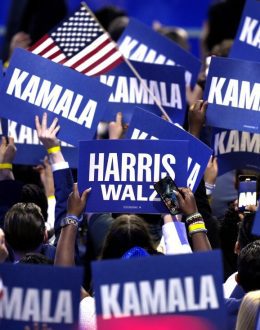 Gen Zers who follow politics and media trend toward Kamala Harris