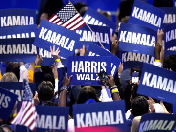 Gen Zers who follow politics and media trend toward Kamala Harris