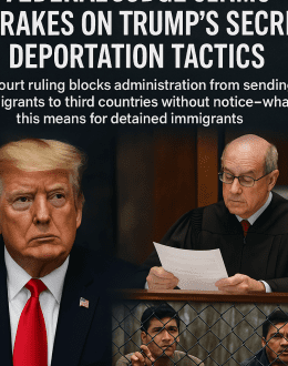 Federal Judge Slams Brakes on Trump’s Secret Deportation Tactics