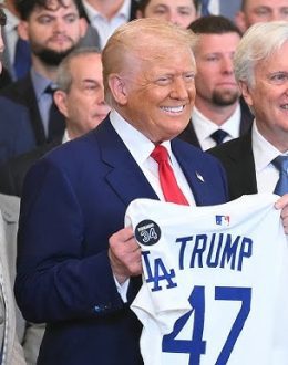 With a team that represents the value of immigrants, the Dodgers visit Trump, an anti-immigrant president