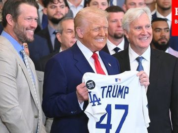 With a team that represents the value of immigrants, the Dodgers visit Trump, an anti-immigrant president