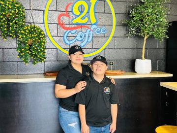 Yojana Fombona has turned 21 Coffee not only into a business, but also into a place where her son Anthony, who has Down syndrome, prepares for life