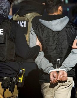 Two people try to avoid detention by ICE agents and are now arrested