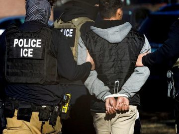 Two people try to avoid detention by ICE agents and are now arrested