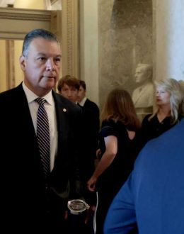 Padilla says in Senate ‘it’s time to wake up’ after forced removal from Noem’s event