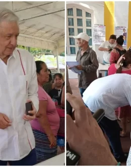AMLO Reappears, Thinner and Happier: ‘I’m Glad to See You. We Have the Best President in the World,’ He Said While Voting