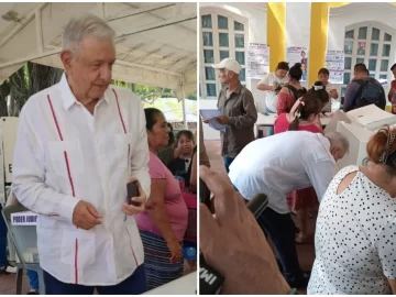 AMLO Reappears, Thinner and Happier: ‘I’m Glad to See You. We Have the Best President in the World,’ He Said While Voting