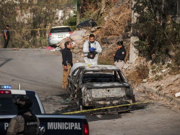 Three charred bodies found inside the trunk of a truck in Tijuana