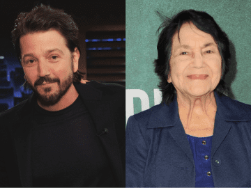 Dolores Huerta on Jimmy Kimmel Live!: “To all the haters who are surely listening to us — yes, we can!”