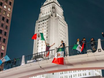 During protests, the Mexican flag stands as a symbol of Latin heritage—not colonization