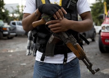 Los Viagra and Los Caballeros Templarios training camp found with weapons and tactical clothing in Uruapan