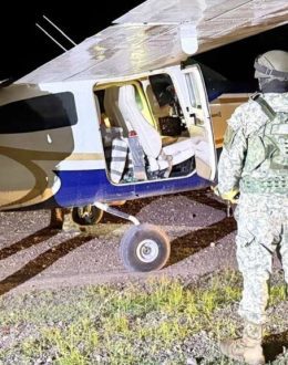 Bukele Denies Harfuch’s Account of Small Plane Seized in Colima