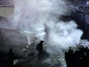 Man dead, woman critically injured after fireworks explosion sets homes on fire in Pacoima