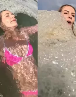 Michelle Sky Hayward Swims Happily in ‘Sea Foam’ Unaware It Was Sewage