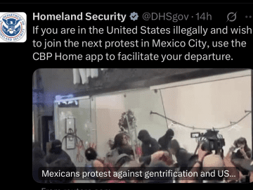 US Reacts to Mexico City Protest: Invites Migrants to Self-Deport