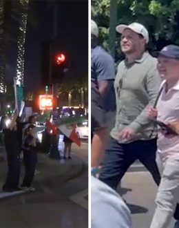 Protesters gather outside Disneyland Resort as JD Vance visits with his family