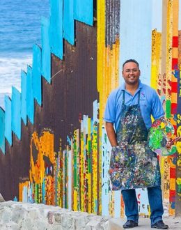 A Splash of Hope: 200-Foot Mural Breathes Color and Life Into Border Wall