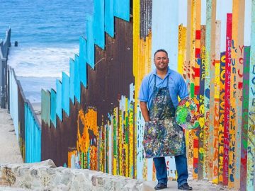 A Splash of Hope: 200-Foot Mural Breathes Color and Life Into Border Wall