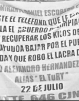 In Ensenada, Baja California, three narco-banners appeared addressed to the commander of the Second Naval Region.