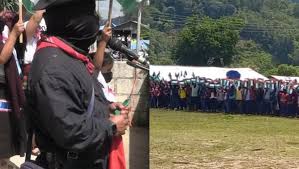 With Palestinian flags, EZLN rejects the situation in Gaza