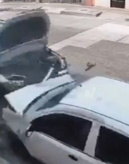 He was robbed and took revenge by running over the robbers, both of whom died: shocking images