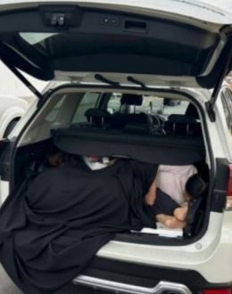 Three Chinese women accidentally hid in her trunk, attempting to enter the United States illegally.