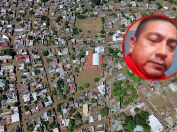 This was the moment Don Chuy Escamilla raised the alarm in Poza Rica due to flooding