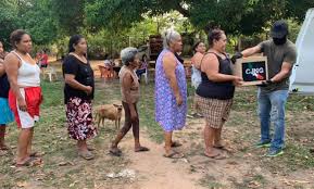 CJNG Delivers Food Supplies to Flood Victims in Tihuatlán, Veracruz