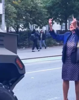 The Woman in the Polka Dot Dress: A Symbol of Resistance and Feminist Defiance