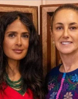 Claudia Sheinbaum Meets with Actress Salma Hayek