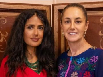 Claudia Sheinbaum Meets with Actress Salma Hayek