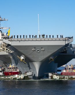 First images of the USS Gerald R. Ford aircraft carrier in the Caribbean: “It’s the world’s deadliest combat platform”