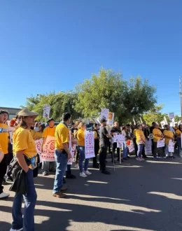 ‘We Need Safety’: 200 Super Union Workers Rally Against Immigration Raid Threats