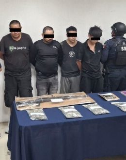 “Dumbo,” CJNG plaza boss in Quintana Roo, and three alleged members of the criminal group are being prosecuted.