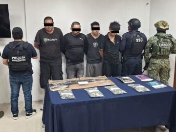 “Dumbo,” CJNG plaza boss in Quintana Roo, and three alleged members of the criminal group are being prosecuted.
